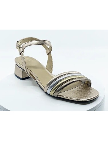 Sandales / Nu-pieds dorés pour femmes