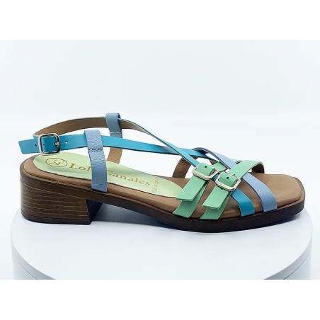 sandales 80102 Bleu Vert - petit prix