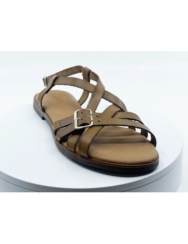 Sandales / Nu-pieds dorés pour femmes