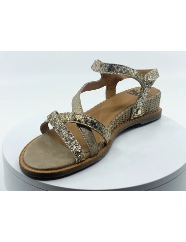 Sandales / Nu-pieds dorés pour femmes