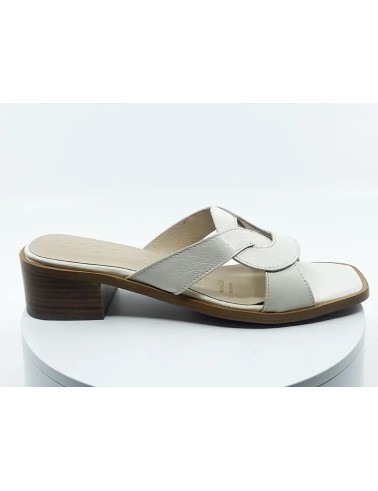 Mules D1111 Blanc Vernis