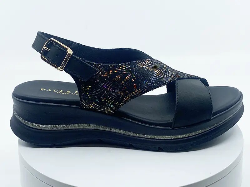 Sandales 24-532 Noir brillant