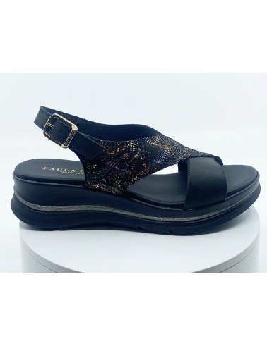 Sandales 24-532 Noir brillant