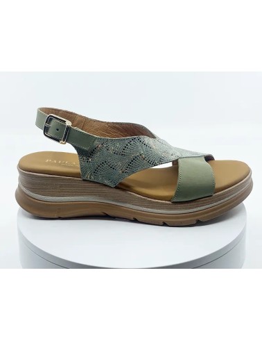 Sandales 24-532 kaki Bleu Nubuck