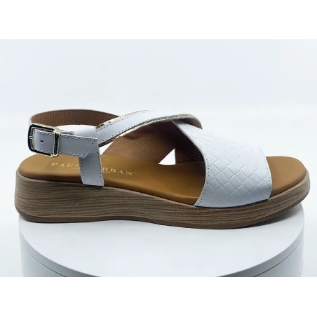 Sandales 30-612 Blanc Tresse