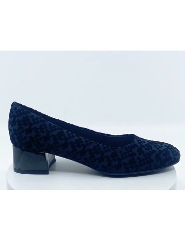 Escarpins  32072 Gris Noir velours imprimé