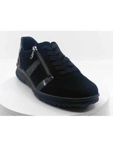 Sneakers Semler L5285 Noir Léopard : Confort et Style Audacieux