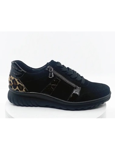 Sneakers l5285 Noir Léopard nubuck