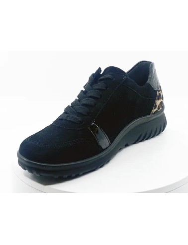 Sneakers Semler L5285 Noir Léopard : Confort et Style Audacieux
