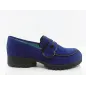 Mocassins 6545t Bleu Nubuck