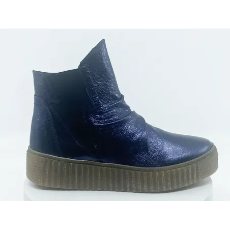 Boots Sewnson Bleu Cuir