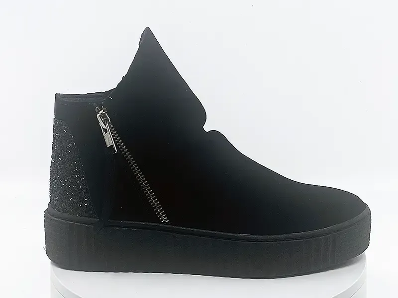 Boots Swan Noir Velours