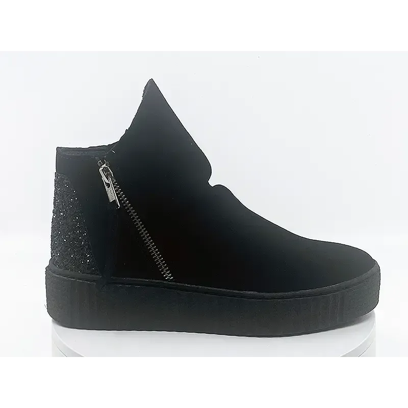 Boots Swan Noir Velours Boots Swan Noir Velours