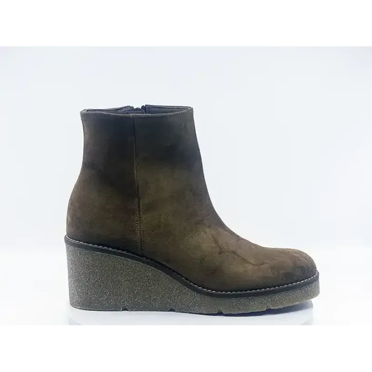 Bottines 6103l Camel croute de cuir
