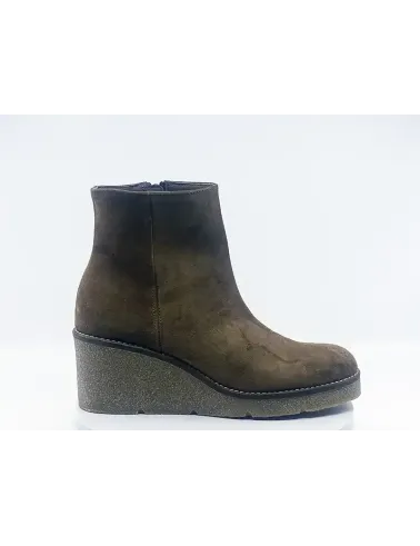 Bottines 6103l Camel croute de cuir