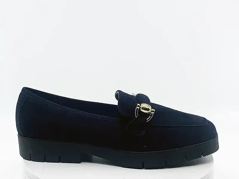 Mocassins Muse Bleu Nuit nubuck