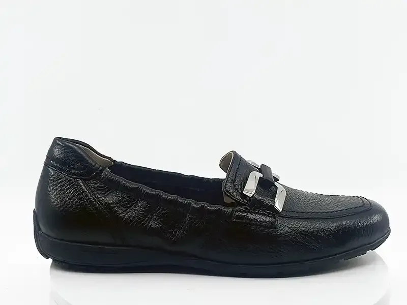 Mocassins 24653 Bleu cuir