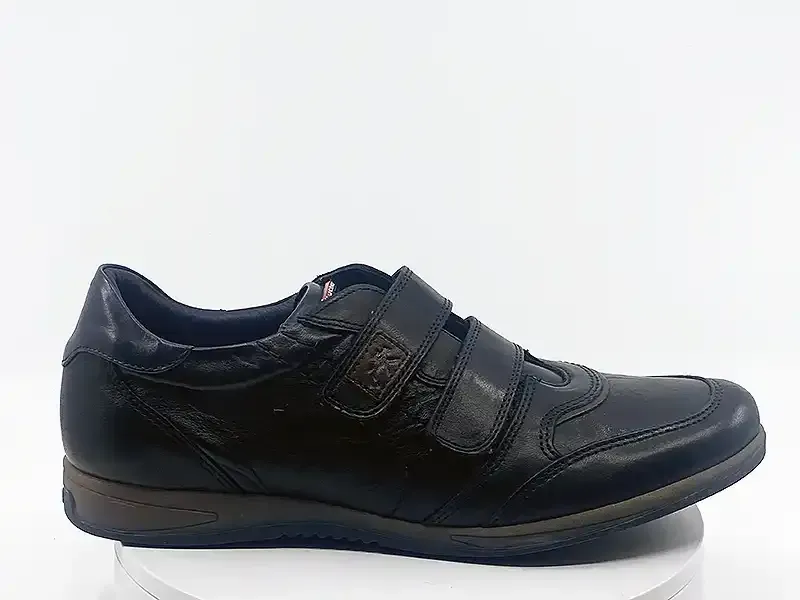 Mocassins 9262 noir bleu cuir