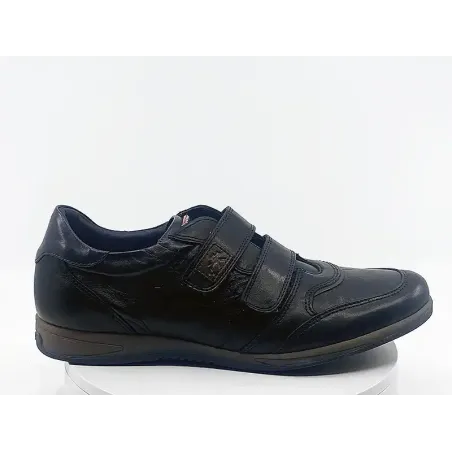 Mocassins 9262 noir bleu cuir
