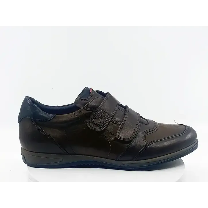 Mocassins 9262 Marron bleu cuir