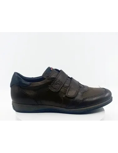 Mocassins 9262 Marron bleu cuir
