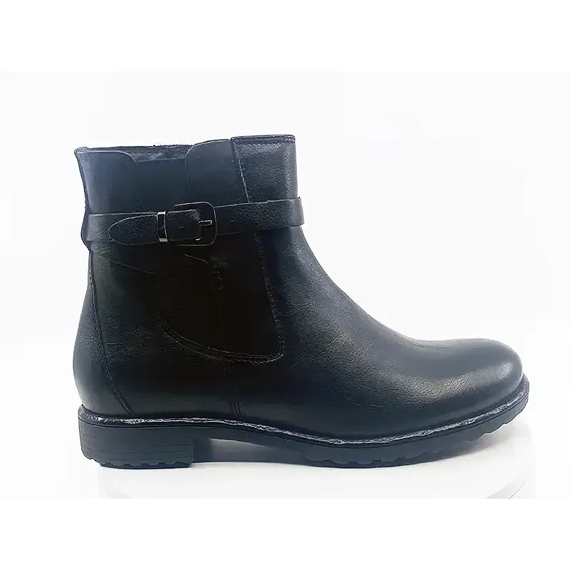Boots 39517 Noir Cuir Boots 39517 Noir Cuir