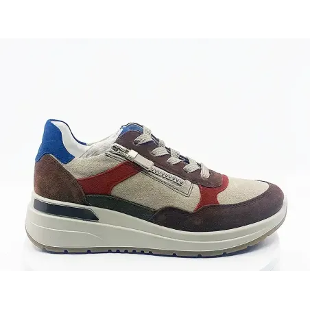 Sneakers 57702 Beige Camel Bleu - ara