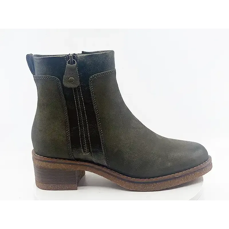 Boots 25064 kaki Doré Nubuck Boots 25064 kaki Doré Nubuck