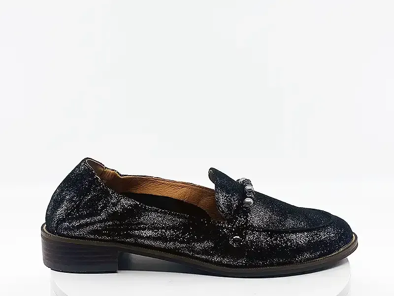Mocassins Ides noir Velours