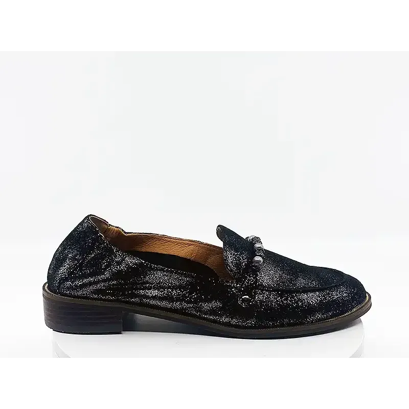 Mocassins Ides noir Velours