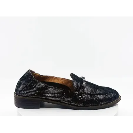 Mocassins Ides noir Velours