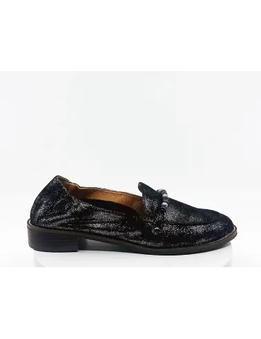Mocassins Ides noir Velours