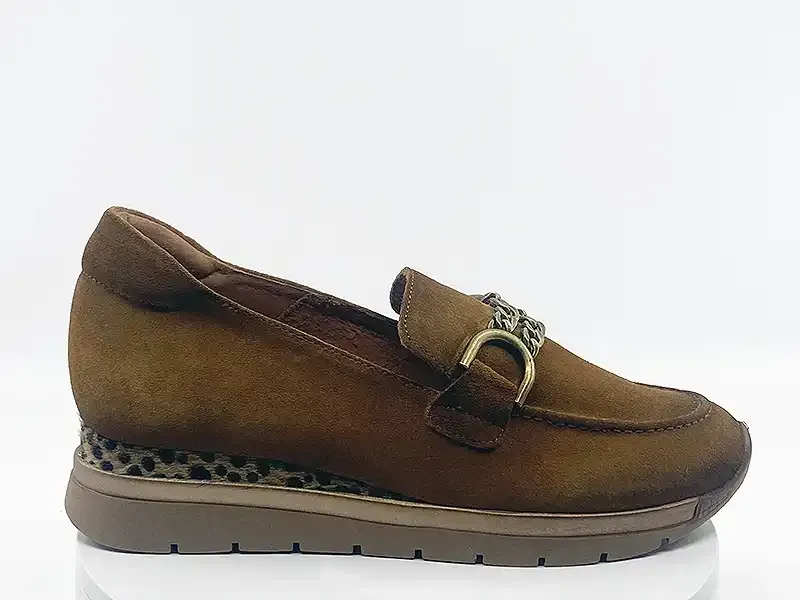 Mocassins Pognal Cognac Velours