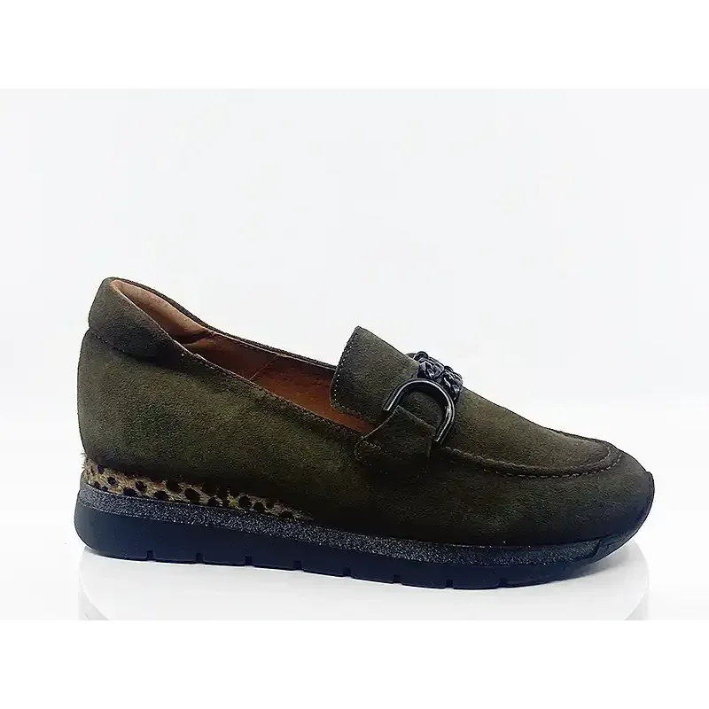 Mocassins Pognal kaki velours Mocassins Pognal kaki velours
