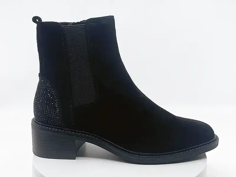 Boots moira-01 Noir Nubuck