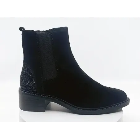 Boots moira-01 Noir Nubuck