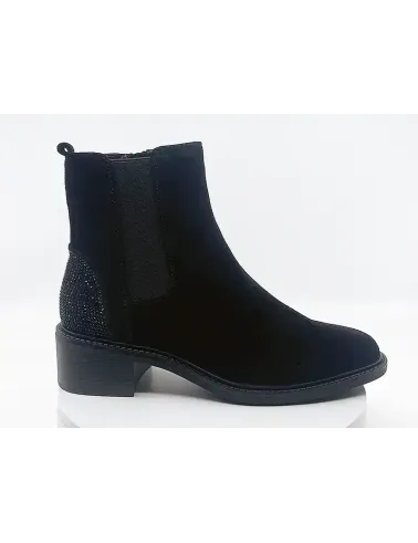 Boots moira-01 Noir Nubuck
