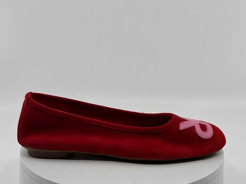 Ballerines hopa rouge nubuck REQIN'S