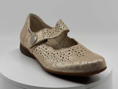Ballerines Fabienne cuir doré MEPHISTO chez FRANCEL Chaussures