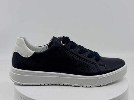 Baskets 50016 marine cuir ARA