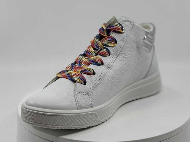 Baskets montantes 50018 blanc cuir ARA chez FRANCEL Chaussures