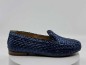 Mocassins 20100 bleu ciel tressé