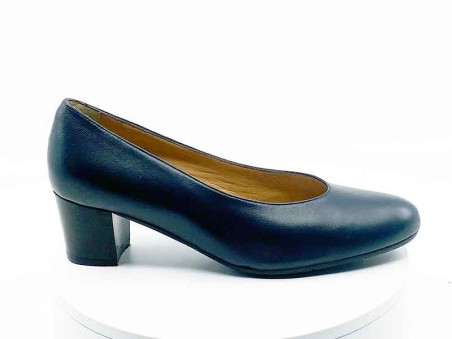 Escarpins 34611 marine cuir