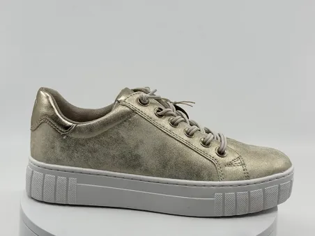 Sneakers 23717 dorée cuir- MARCO TOZZI