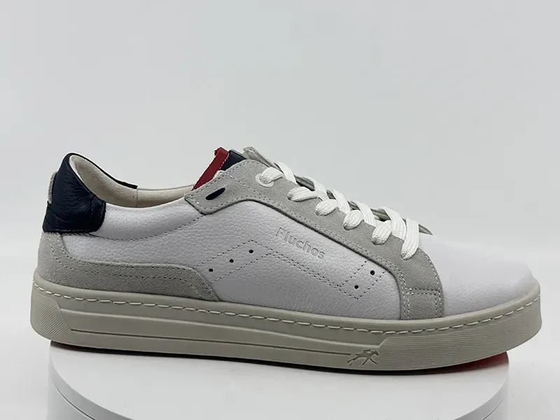 Sneakers F2216 Blanc cassé  Cuir - Fluchos