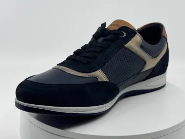 Sneakers cuir marine FLUCHOS chez FRANCEL Chaussures