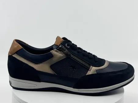 Sneakers F1288 marine cuir  Homme FLUCHOS