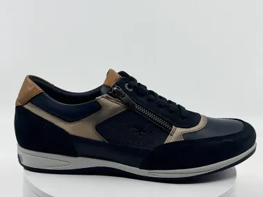 Sneakers F1288 marine cuir  Homme FLUCHOS