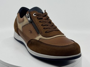 Sneakers cuir marron FLUCHOS chez FRANCEL Chaussures