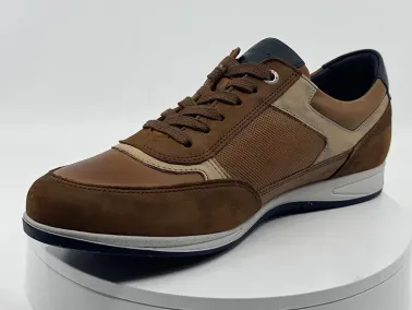 Sneakers cuir marron FLUCHOS chez FRANCEL Chaussures